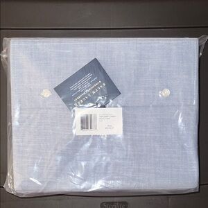 Ralph Lauren Workshirt Chambray King Flat Sheet